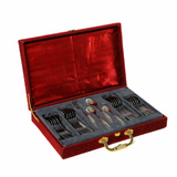 Steel Edge Platinum Silver Spoon Cutlery 24pcs Set