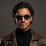 Fendi Blue Plastic Crystal Cat Eye Sunglasses - 52IR