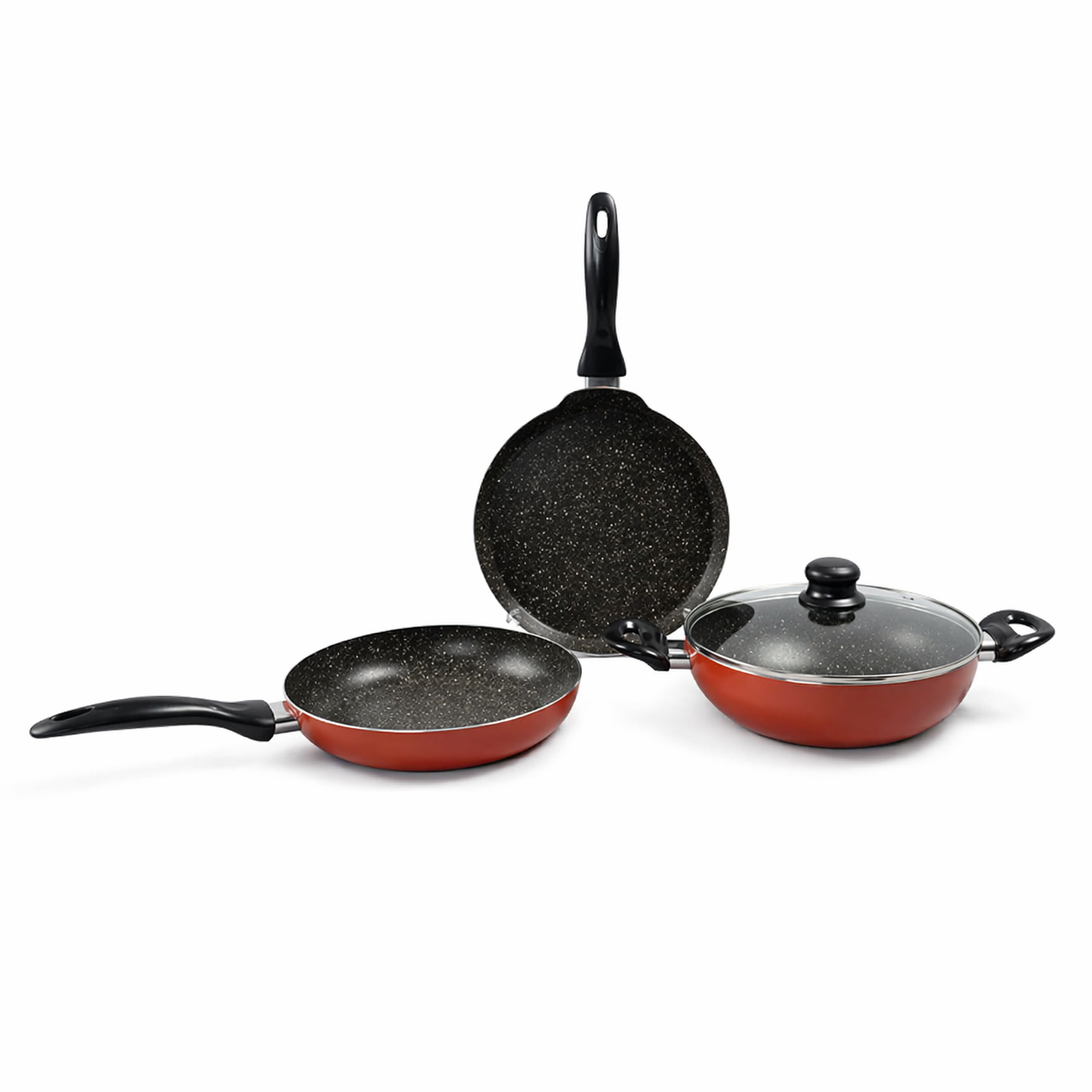 Wonderchef-Non Stick-4Pc's Athena Set Brown