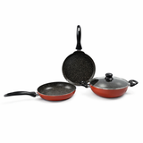 Wonderchef-Non Stick-4Pc's Athena Set Brown