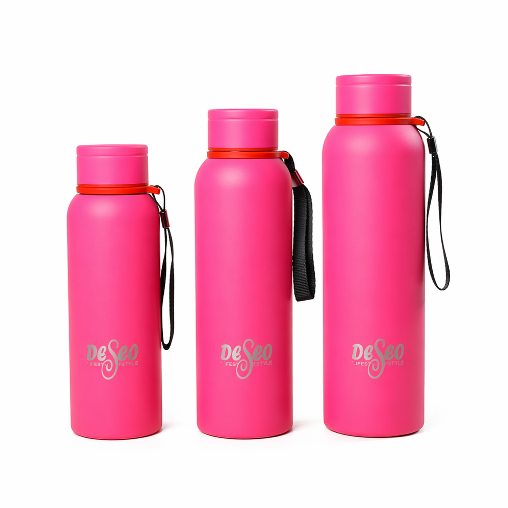 DESEO VACUUM - WATER BOTTLE PINK 500ML