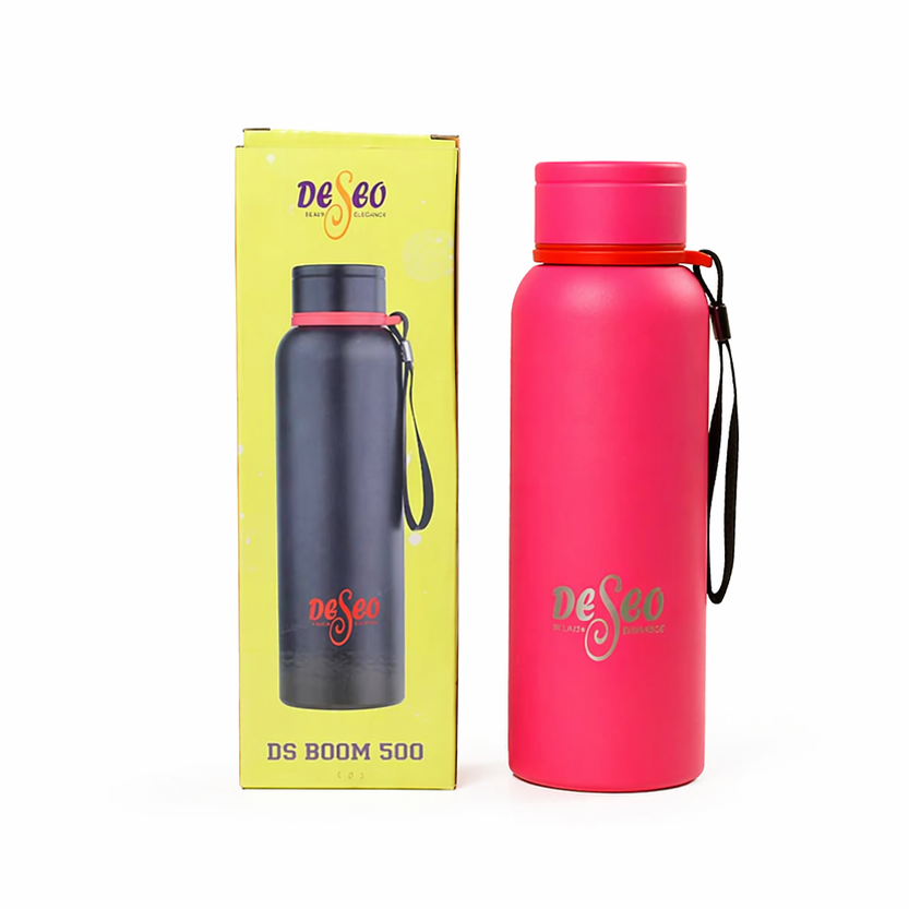 DESEO VACUUM - WATER BOTTLE PINK 500ML