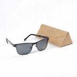 Fossil grey Square UV Sunglasses For Man