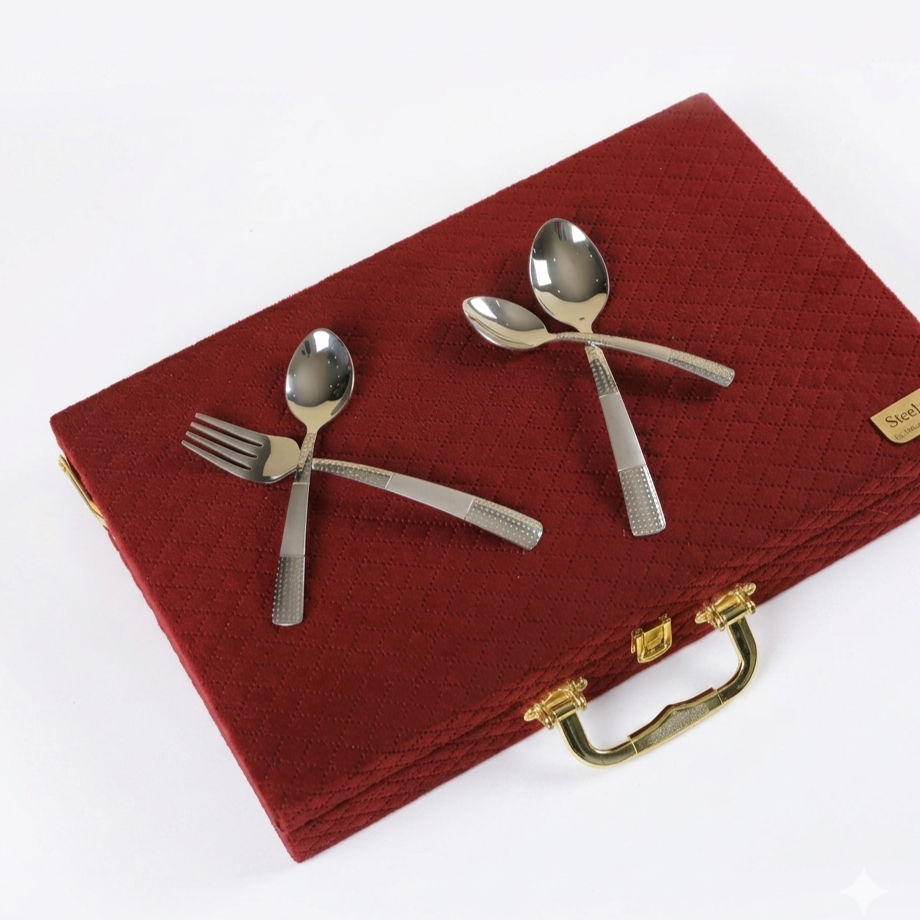 Steel Edge Cross Cutlery 24pcs Set