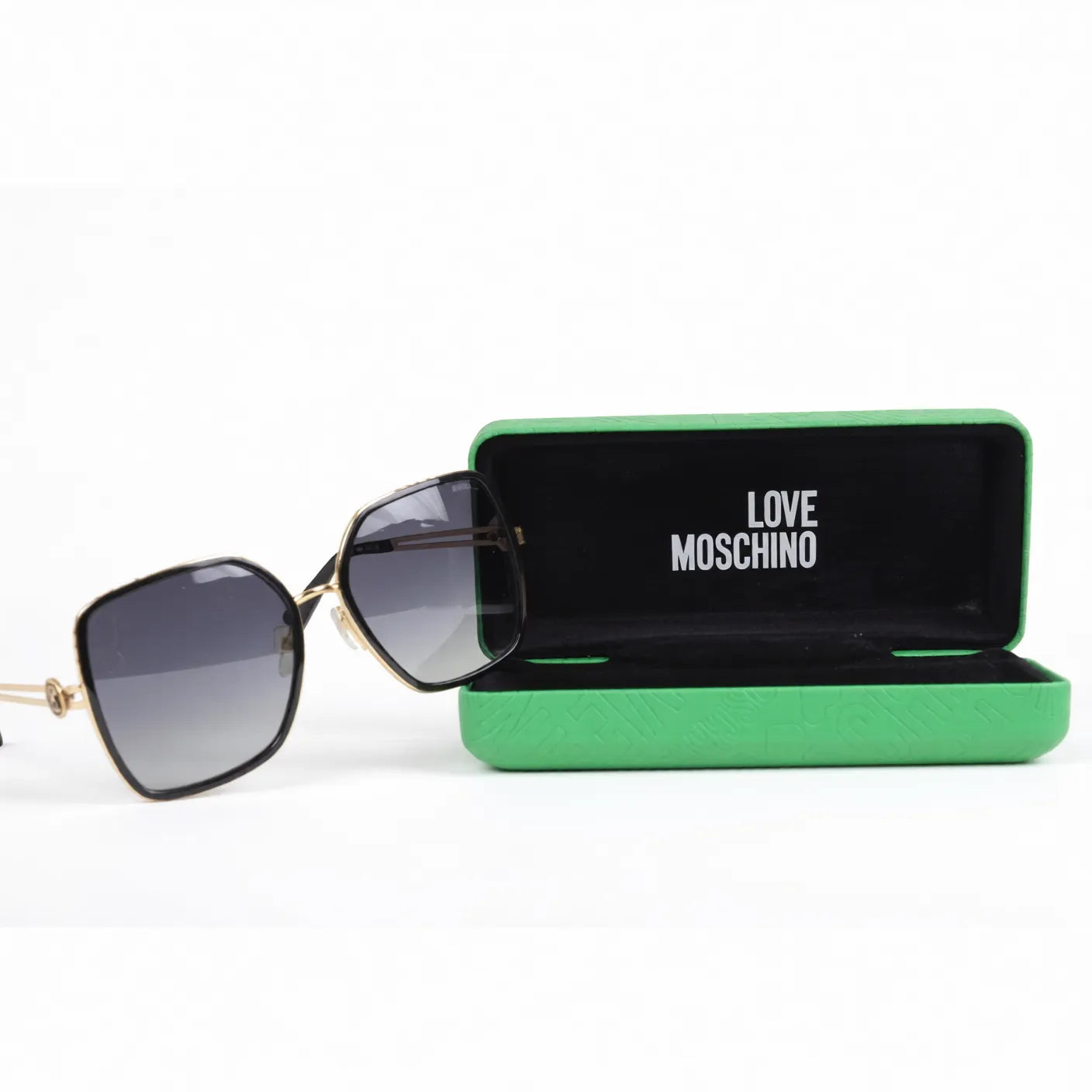 Moschino Ladies Black Sunglasses MO- 203701