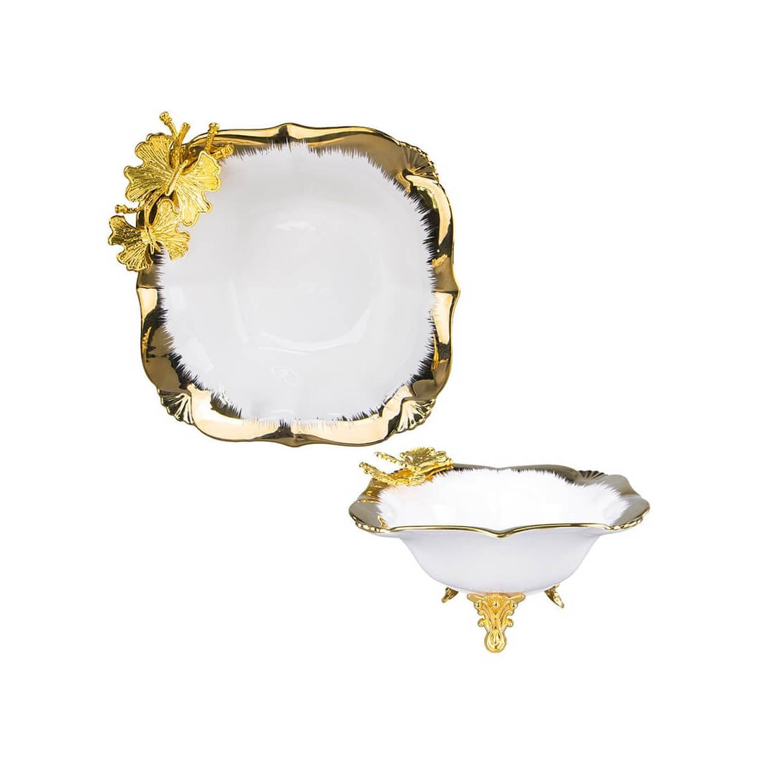 Deco Royal Square Platter 8'' Dr - 1725